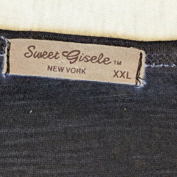 Texas Candy Skull Bling Sweet Gisele Day Of The Dead Sparkle Black Blouse XXL - Picture 5 of 8